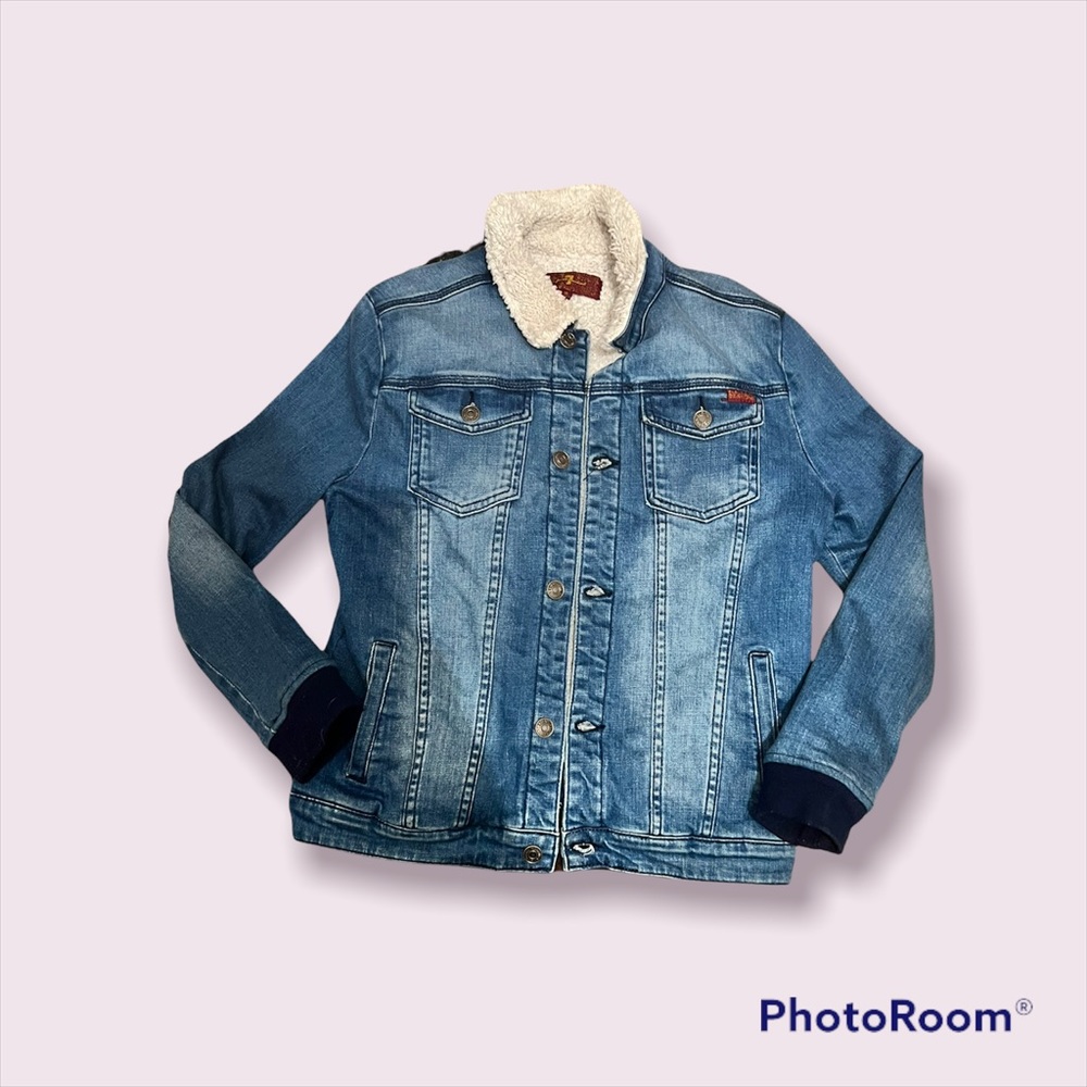 - 7 for all man kind lined jean jacket